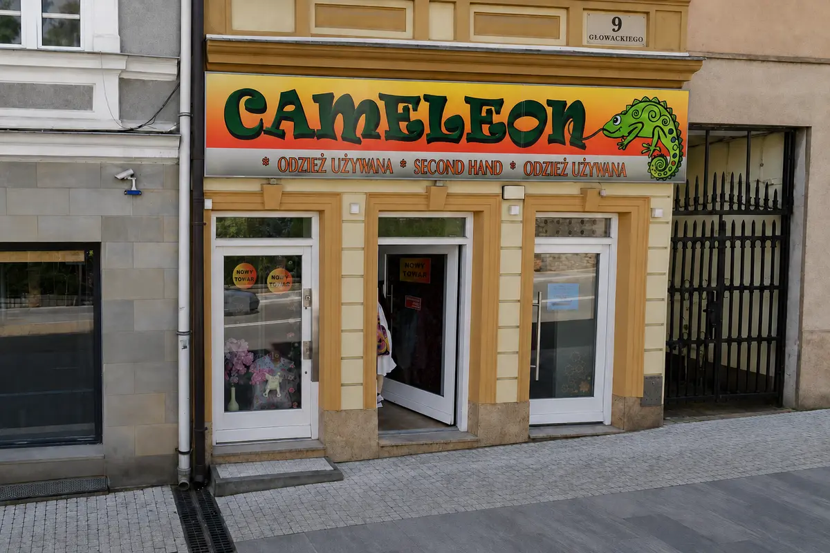 Witryna sklepu Cameleon w Brzesku