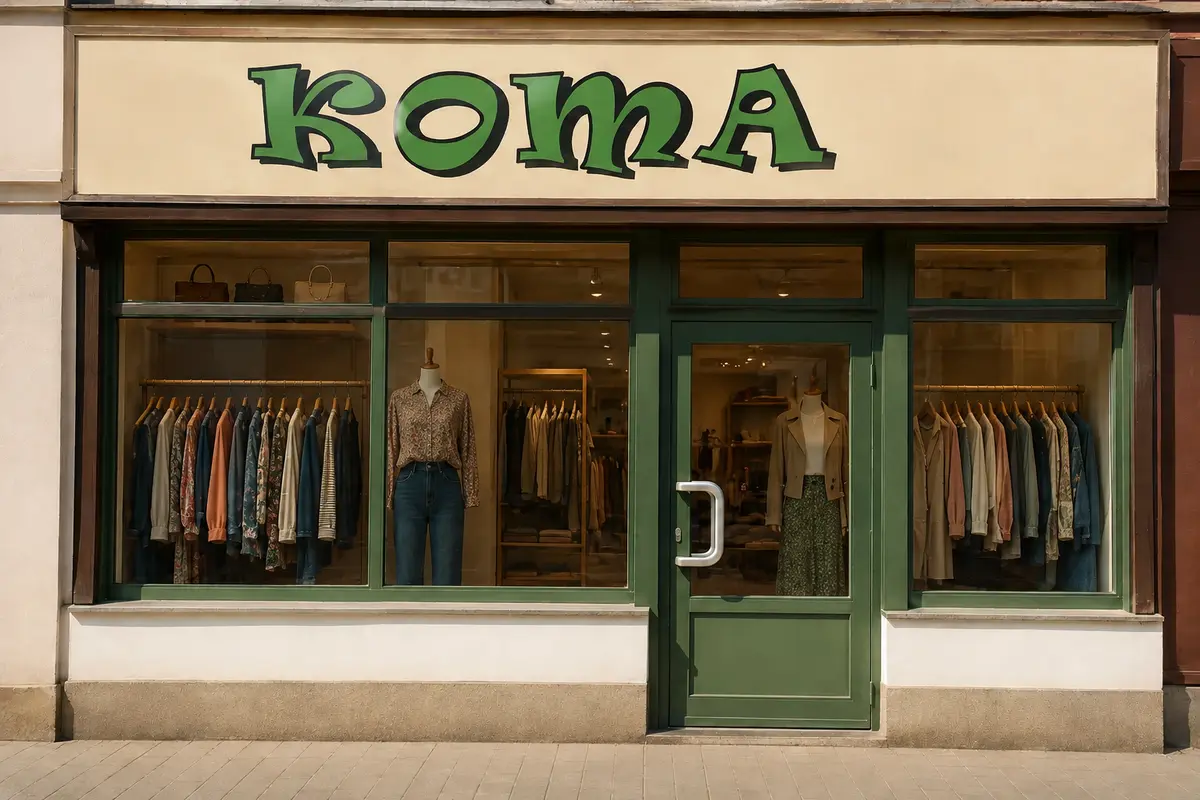 Witryna sklepu Koma w Dobczycach