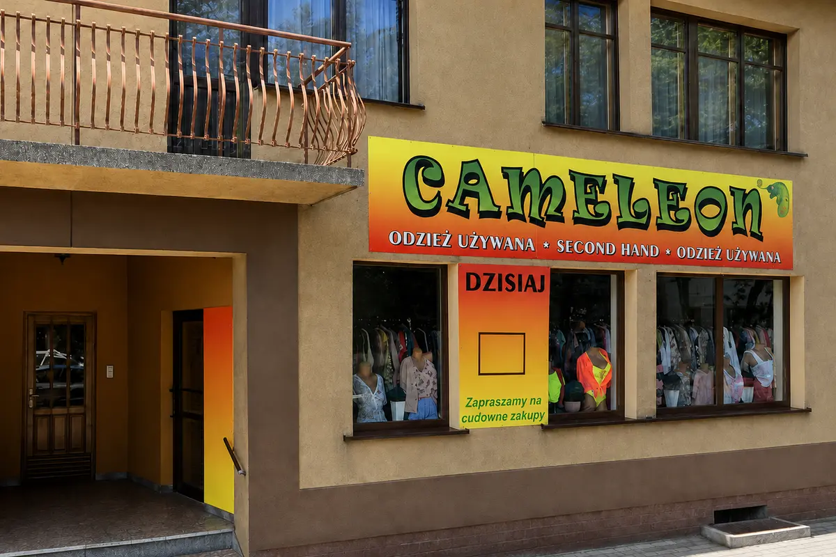 Witryna sklepu Cameleon w Myślenicach